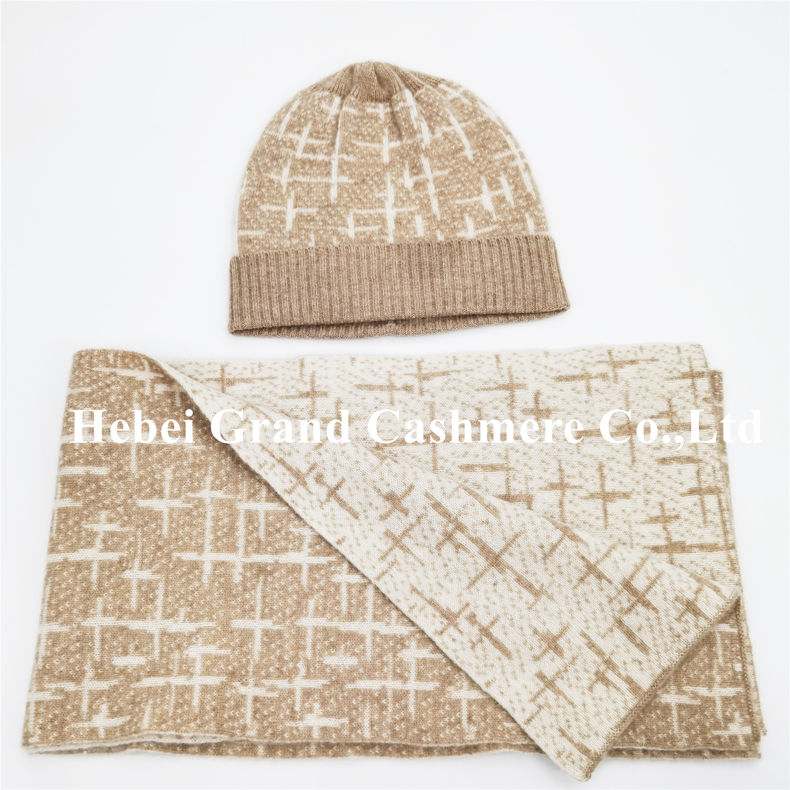 1637036324337107.jpg 20MWS-001# 100% CASHMERE START LIGHT SCARF HAT SET. HAT 23.5X25.5CM 65-70G SCARF 27X190CM 170G LT BEIGE,BEIGE ,GREY (57).jpg