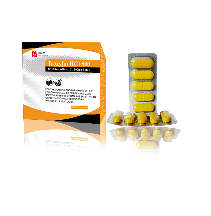 Oxytetracycline HCl 500mg Bolus