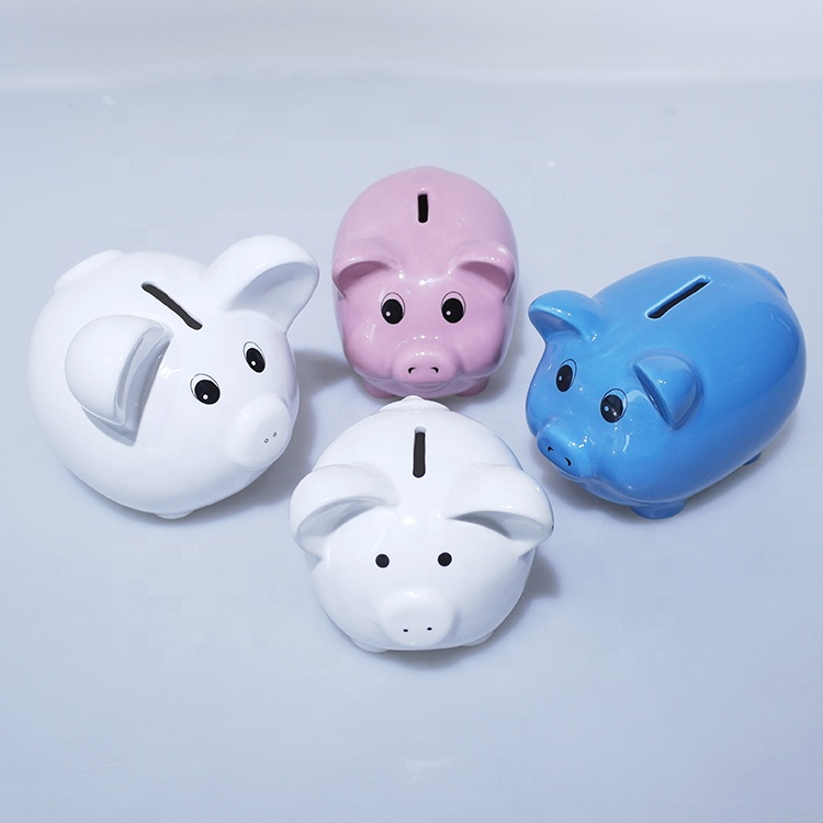 Ceramic piggy coin money bank boxes