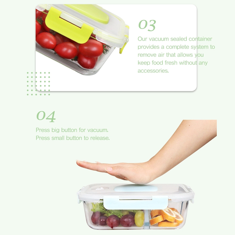 Vacuum high borosilicate Food Container